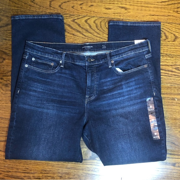 LUCKY BRAND Dark Ink Blue Mid Rise SWEET Straight Jeans 20/35R - Picture 1 of 13